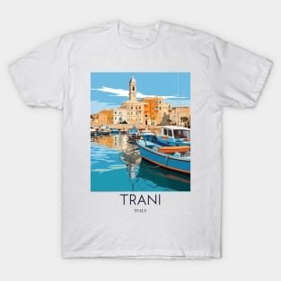 A Pop Art Travel Print of Trani - Italy T-Shirt